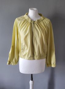 New Look yellow bomber jacket, Size 18