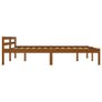 Bed Frame Honey Brown Solid Pine Wood 160x200 cm Image 5
