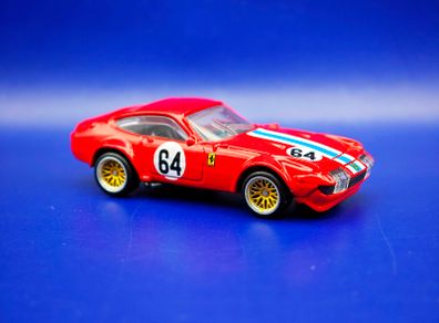 Hot Wheels Ferrari 365 GTB4 C with custom wheels.
