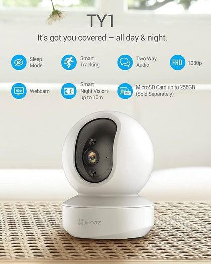 NEW SALE | Wireless Indoor Wifi Security Camera with App, Alexa & Google Control, 2.4GHz, Pan Tilt 360 Degree Baby Monitor, 1080P, Motion Detection, Auto Tracking, Two Way Talk, Alarm, Night Vision