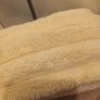 Cream fur cushion Image 2