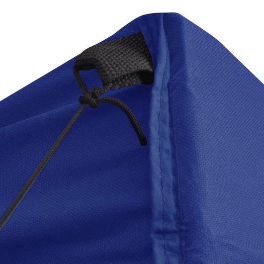 Folding Gazebo with 4 Sidewalls 5x5 m Blue