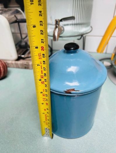 Vintage Enamel Tin