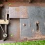 Large 11" x 6" Original Georgian Front Door Lock with Drop Handle (works well) Image 10