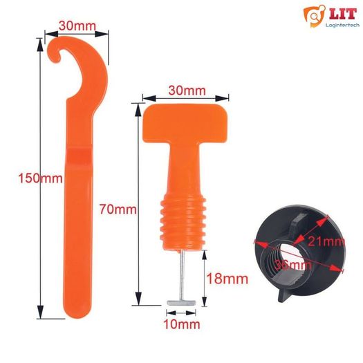 50/250pcs Tile Leveling System Kit Reusable Tile Spacer Wall Floor Clips Tool