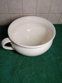 Vintage 1930s White Porcelain Chamber Pot X 2