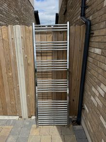 bathroom radiator silver like new