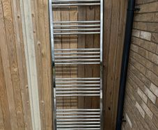bathroom radiator silver like new