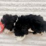Keel Toys Jessie Border Collie Black White Dog Soft Plush approx. 25 cm. Blue Collar Used Please see photos Image 4