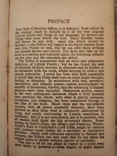 The Golden Treasury. By F.t. Palgrave. Rare 1861 Hardback In Good Condition.  See Photos For Same.
