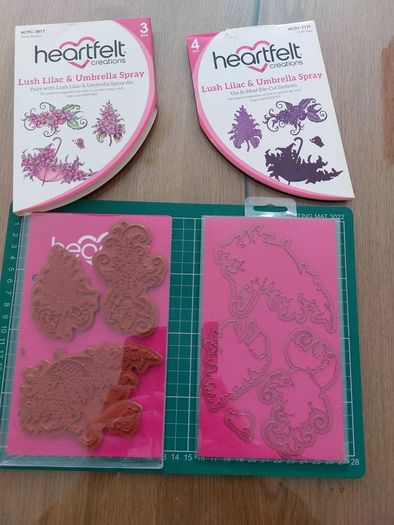 Heartfelt set- die and stamp- lush lilac