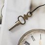 Early 1800s Antique Silver Swiss Made Pocket Watch Key watch Image 2