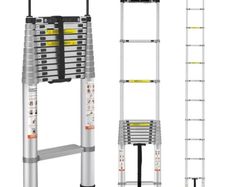 Aluminium telescopic ladder