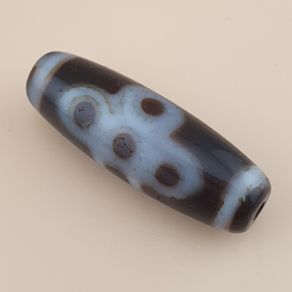 Vintage Rare Himalayan Floral Design Tibetan Agate Charm