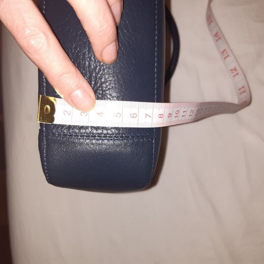 Tula handbag navy cream details