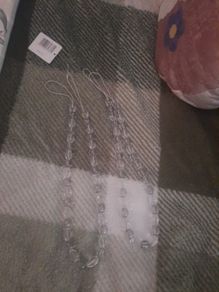 Crystal effect curtain tie backs