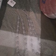 Crystal effect curtain tie backs