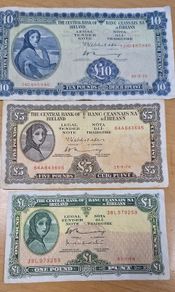 Irish Bank Notes - Set Lady Lavery Set