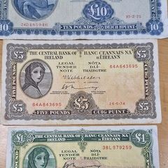 Irish Bank Notes - Set Lady Lavery Set