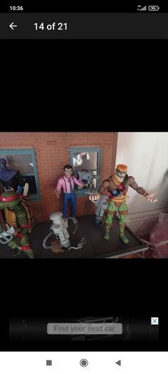 Neca TMNT collection with neca diorama