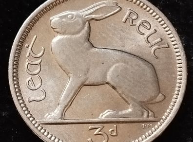 Ireland - 1968 - 3 Pence - UNC - KM.12a - [2074]