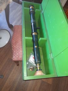 WW2 Large Military Artillery Sighting Telescope with Box, specifically this type of telescope was a vital tool for artillery units during World War 2