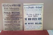 Irish Citizen Army 1913 Recruitment Notice Irish Volunteers 1913 Public Notice Posters