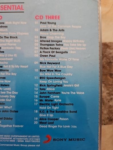 Essential The 80s  3CD Boxset