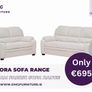 New 3+2 Grey Tora Fabric Sofa Range Image 2