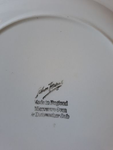 Vintage green John Tams plates