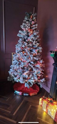 snowy Christmas tree