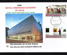 2023 Ireland Bicentenary Royal Hibernian Academy of Arts Commemorative Stamps PaddyAchill First Day Cover (FDC)