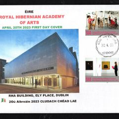 2023 Ireland Bicentenary Royal Hibernian Academy of Arts Commemorative Stamps PaddyAchill First Day Cover (FDC)