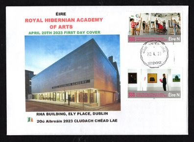 2023 Ireland Bicentenary Royal Hibernian Academy of Arts Commemorative Stamps PaddyAchill First Day Cover (FDC)
