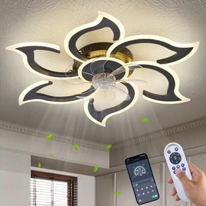 Modern LED Ceiling Fan Light with Remote 86cm