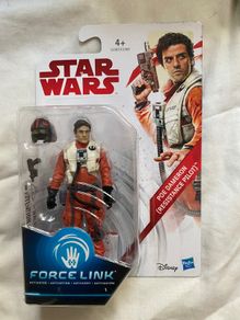 Star Wars The Last Jedi Poe Dameron 3.75" Action Figure Force Link
