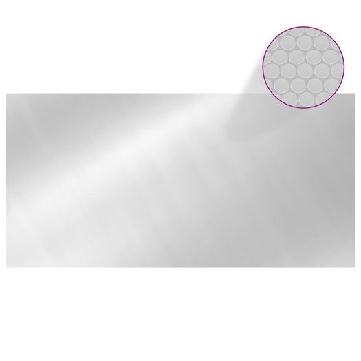 Rectangular Pool Cover 1200x600 cm PE Silver