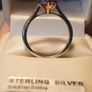 3 ct. Citrine Solitaire Ring with Moissanite accents. Bargain Price Image 10