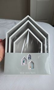 Brand new Set of 3 House shelfs