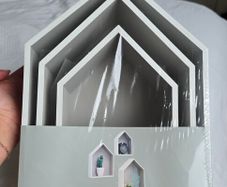 Brand new Set of 3 House shelfs