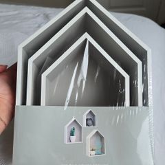 Brand new Set of 3 House shelfs