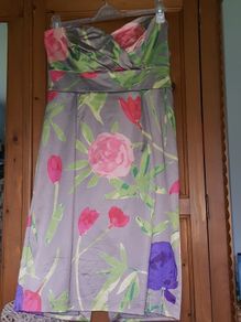 Coast dress satin floral size 14