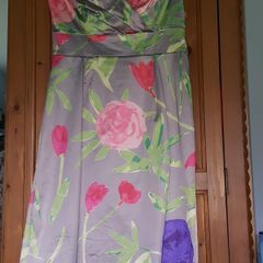 Coast dress satin floral size 14
