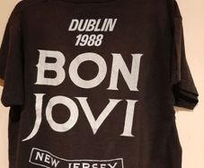 vintage Bon Jovi Tee Shirt Dublin 1988