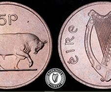 Ireland - 1975 - 5 Pence - Bull - UNC - KM.22 - [2403]