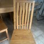 Solid Oak extending dining table and chairs Image 2