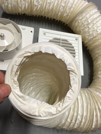 4" Fan with Timer Ducting and Grill Set