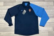 New Vintage 2003 Nike Portugal Long Sleeve Polo Rugby Shirt Mens Medium