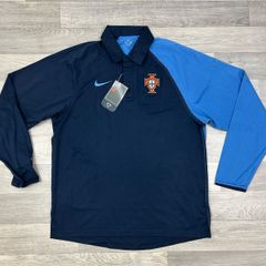 New Vintage 2003 Nike Portugal Long Sleeve Polo Rugby Shirt Mens Medium