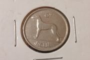 1939 Irish 6 pence, "6d Reul"